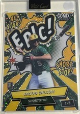 Jacob Wilson 2025 Wild Card Comix Epic Rookie Disco Refractor 1/3 (RC) Bookends