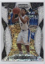 2019-20 Panini Prizm Draft Picks White Sparkle Justin Wright-Foreman #55 1s8