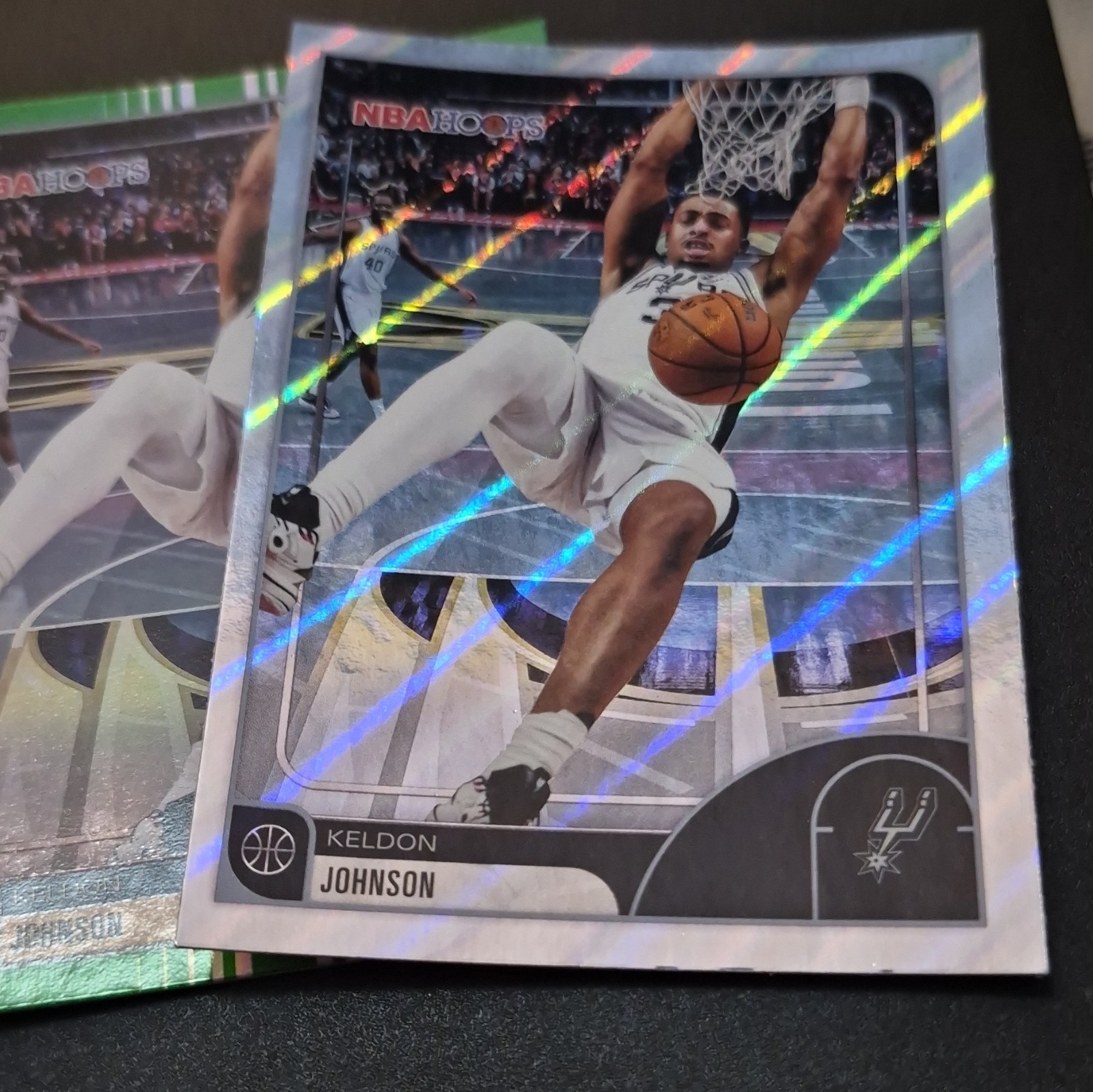 Topps Keldon Johnson 2026 Spurs NBA Hoops #23 2 Card Lot 2024-25 Basketball