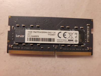Lexar 16GB PC4-3200 DDR4 3200MHz PC4 25600 CL22 1.2V Laptop Memory  RAM