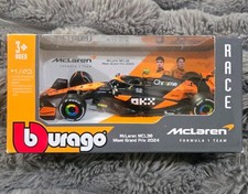 Burago F1 McLaren MCL38 Diecast Model 1/43 Formula 1 Lando Norris/Oscar Piastri