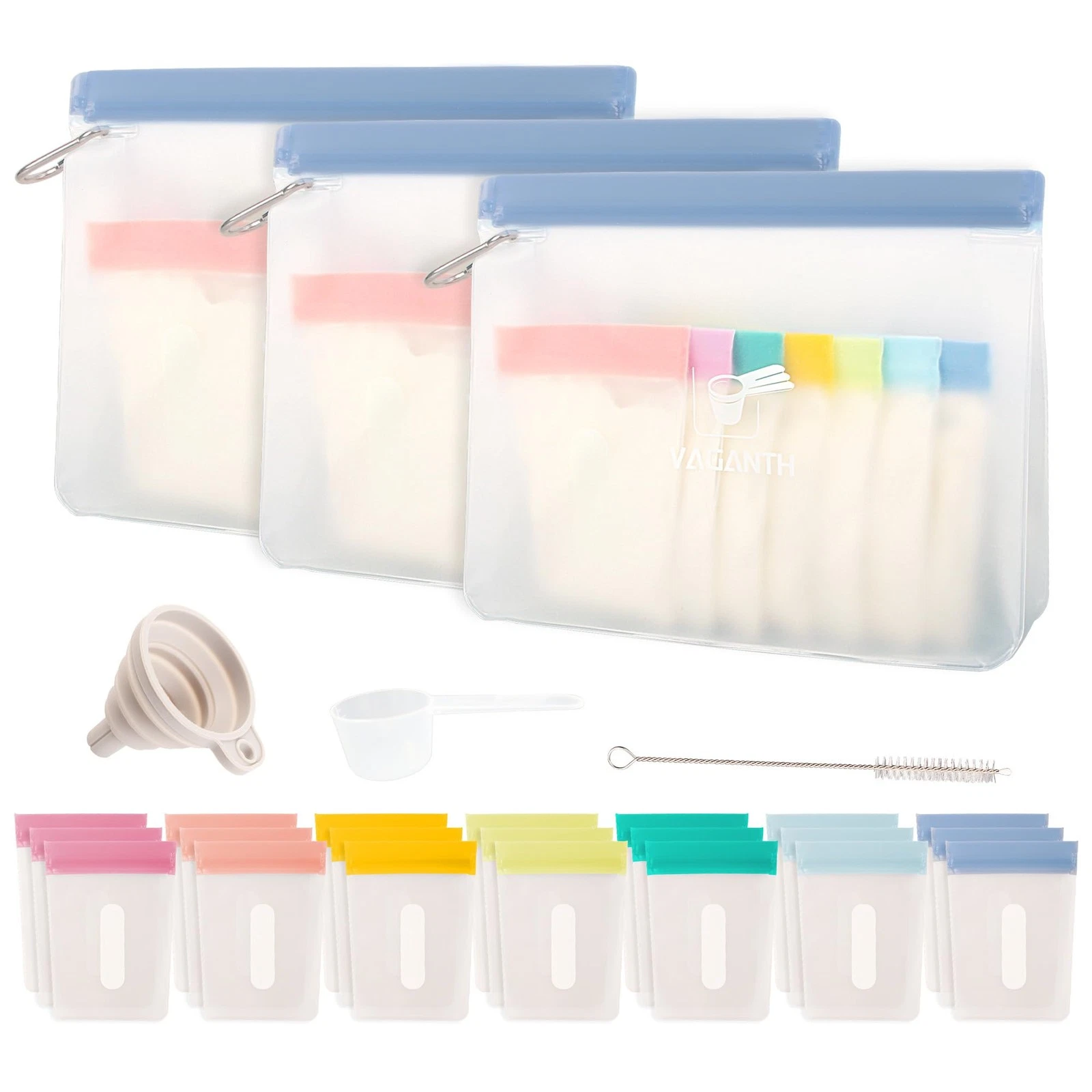 Protein Powder Travel Container Set,Reusable Powder Supplement Container To G...
