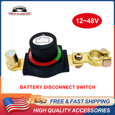 12v-48v Battery Disconnect Switch Clamp Top Post 275a For Car Truck Rv