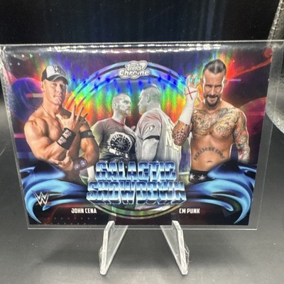 2026 WWE Chrome Cosmic  John Cena CM Punk Galactic Showdown Insert #GS-4