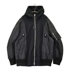 Sacai Sponge Sweat Hoodie Docking 24-03454M Size 3 Blouson Jacket black6-040...