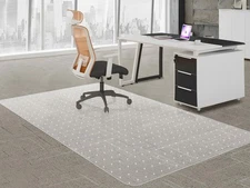 Large Chair Mat for Carpet, Easy Glide Plastic Carpet Floor Protector Mat for...