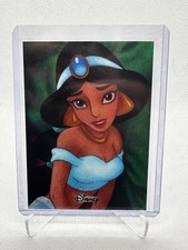 2025 Topps Disney Wonder Princess Jasmine Sketch 1/1 By Jamison Murdock Aladdin