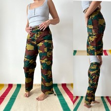 80s vintage Belgian ABL paracommando paratroopers military camo army cargo pants