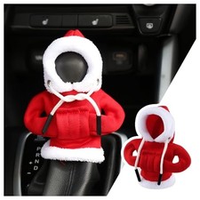 Christmas Hoodie Gear Shift Cover for Car,Cute Car Gear Shift Christmas Red