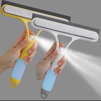 3-in-1 Fenster Glasreiniger mit Sprühflasche & Schaber | Home Mirror Tool UK