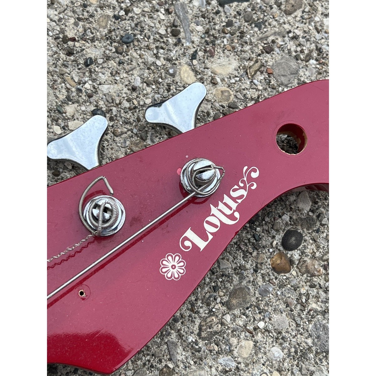 Vintage Lotus Bass Guitar Red P-Bass Style Select by EMG Pickups