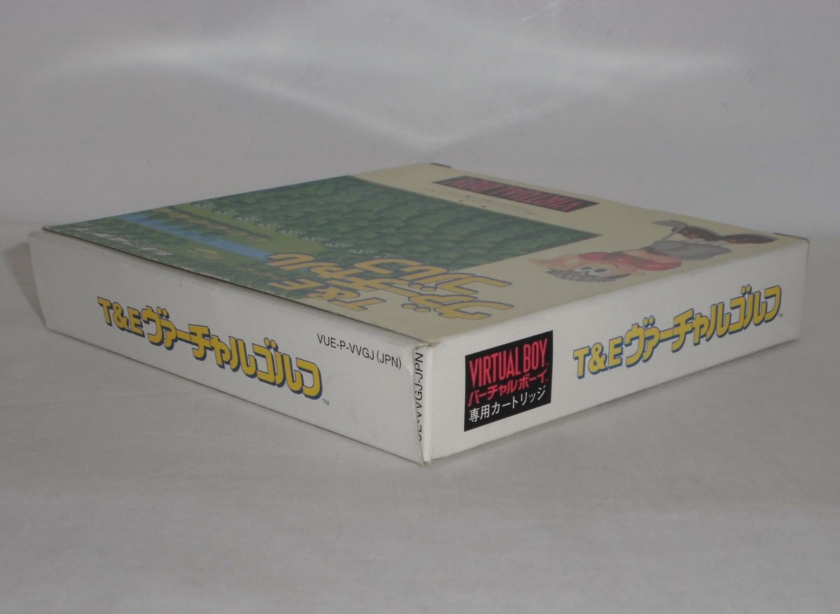 VB -- T&E Virtual Golf -- Box. Virtual Boy, JAPAN Game. T&E SOFT