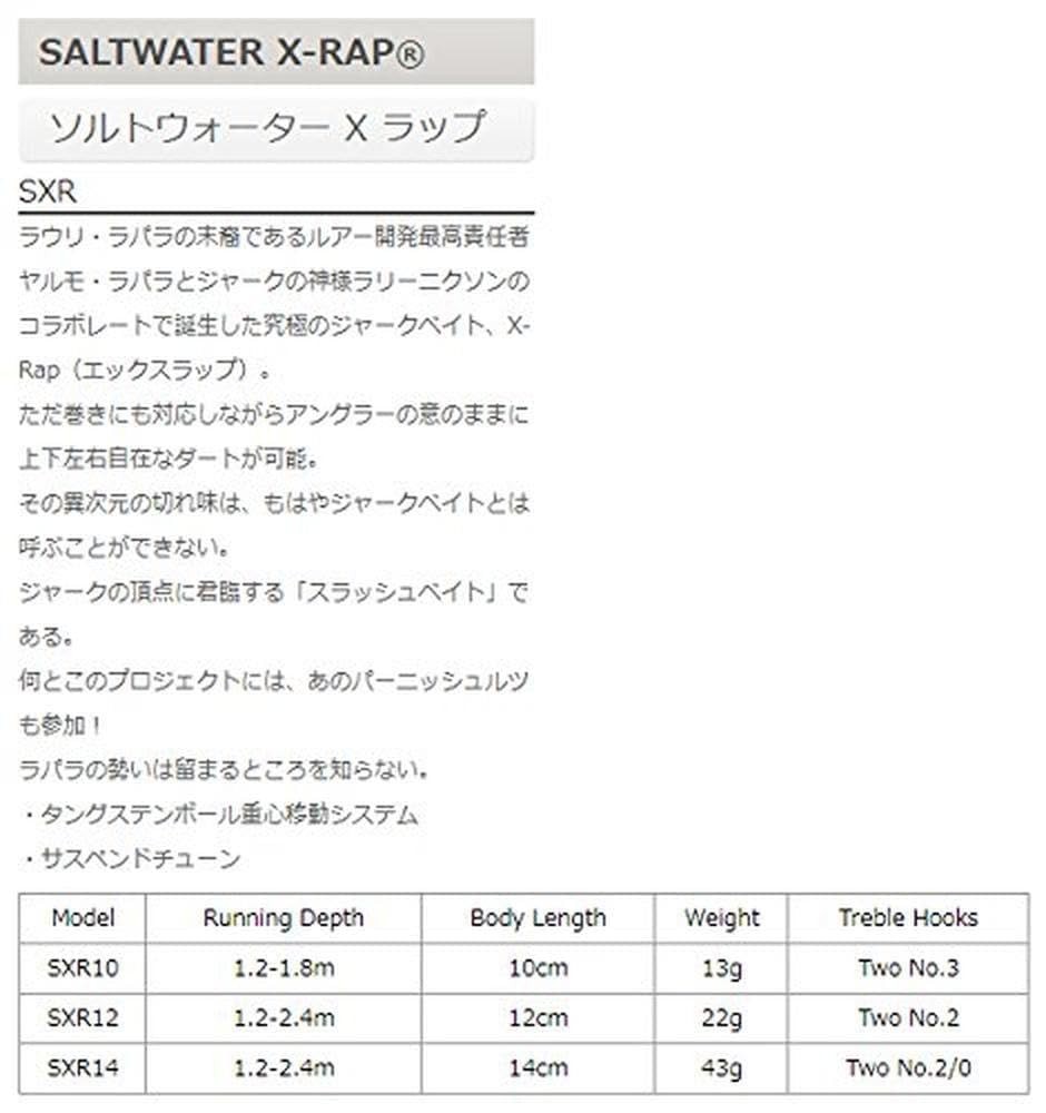 Rapala X-Rap Saltwater Jerkbait Lure - Inshore, Snook, Redfish, Striper - Blue S - Image 2