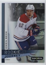 2023-24 Upper Deck Synergy Rookie Journey Away 31/999 Owen Beck #RJ-10 0p6