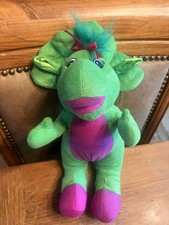 1992 Barney  Friends BABY BOP Plush Green Dinosaur Lyons Group 13  Vintage