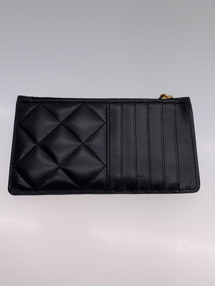 VERSACE Pass Case Leather Black Plain Women's 1013357 thumbnail 2