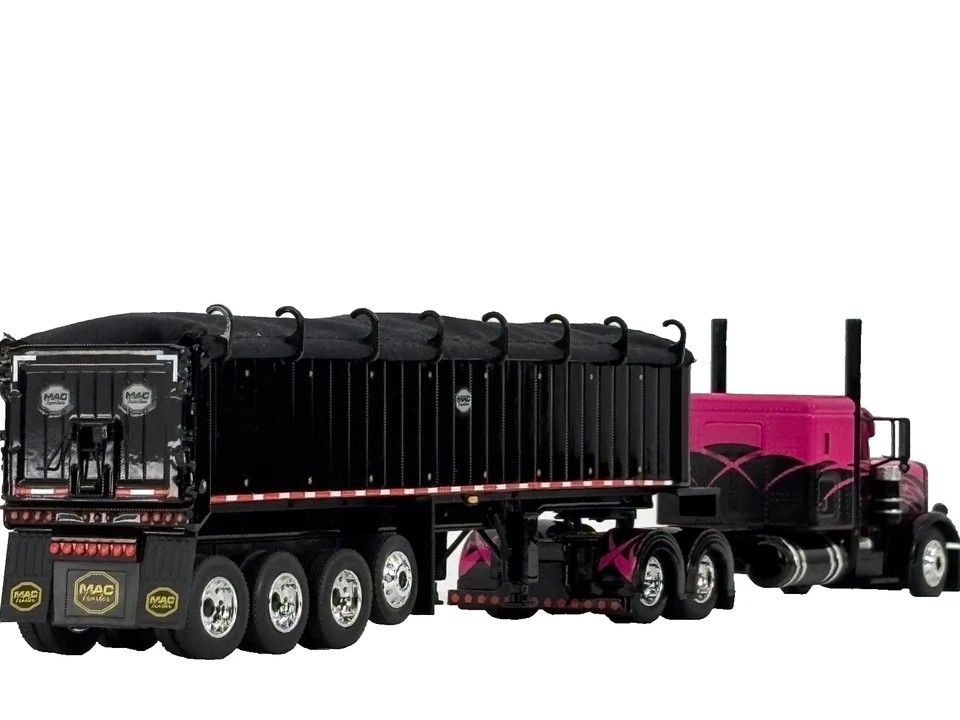 1/64 DCP PETERBILT 389 W/ 48" FLAT TOP SLEEPER & MAC COAL DUMP TRAILER - Image 2 of 4
