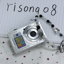 Sony Cyber-shot DSC-W55 7.2MP Digital Camera 3x Zoom Silver Tested Working