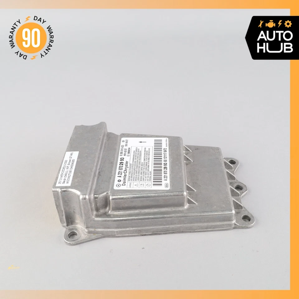 07-14 Mercedes W221 S550 S63 CL600 Airbag Sensor SRS Módulo de control OEM Foto 2 de 4
