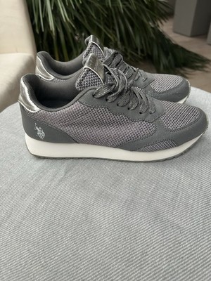 U.S. Polo Assn. Sneaker Damen Gr. 39 Freizeitschuhe Turnschuhe Laufschuhe Grau
