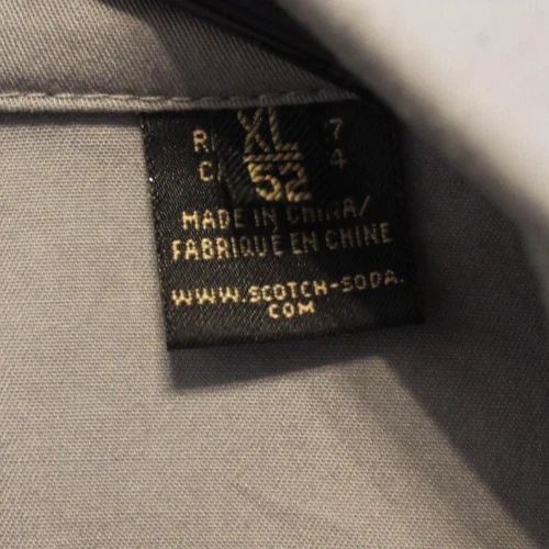 Scotch & Soda Men's Blazer Size 52 XL Gray 1-Button Jacket Single Breast Paisley - Image 4 of 4