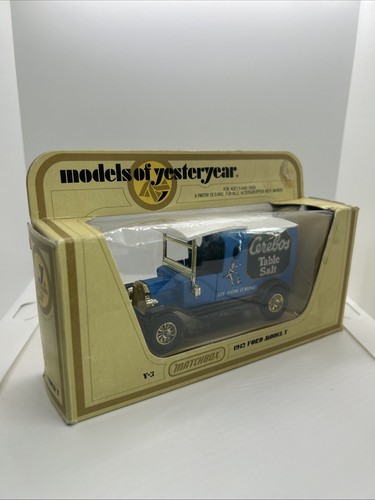 MATCHBOX MODELS OF YESTERYEAR 1:35 1912 FORD MODEL T - CEREBOS TABLE SALT - Foto 5 di 5
