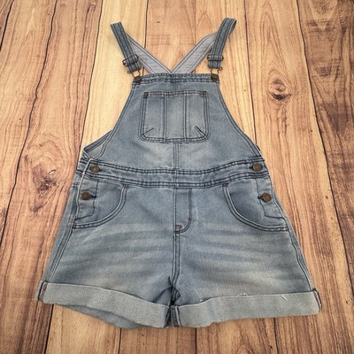 Tommy Hilfiger Short Denim Overalls Women's Sm/31 Waist ...Kid's Large (12 - 14)