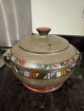 LARGE DENBY MARRAKESH LIDDED 4 PINT ROUND CASSEROLE DISH TUREEN GREAT CONDITION