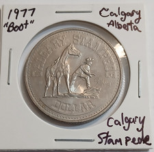 1978 Calgary Stampede Dollar $1 Trade Token Alberta Canada  BOOT  #AB107D LOT #2
