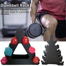_Dumbbell Rack 5 Tier Easy Assembly PP Small Dumbbell Holder Fitness Equipment