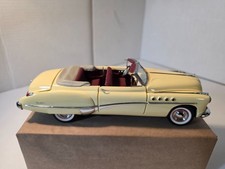 1949 Buick Roadmaster Convertible Yellow 124 Scale Diecast From Franklin Mint