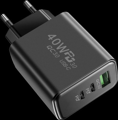 USB Typ C Ladegerät 40W PD Schnellladegerät Wandadapter