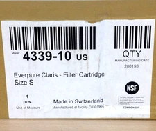 Genuine Pentair Everpure Claris EV4339-10 US Small Filter Cartridge 433910 NEW