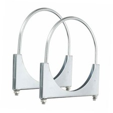 pcs U Bolt Muffler Exhaust Clamp 7" Galvanized Iron U-Bolt Clamps 178mm 2