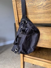 Athleta Excursion Belt Bag Black Ripstop Nylon Crossbody Waist Pack OS