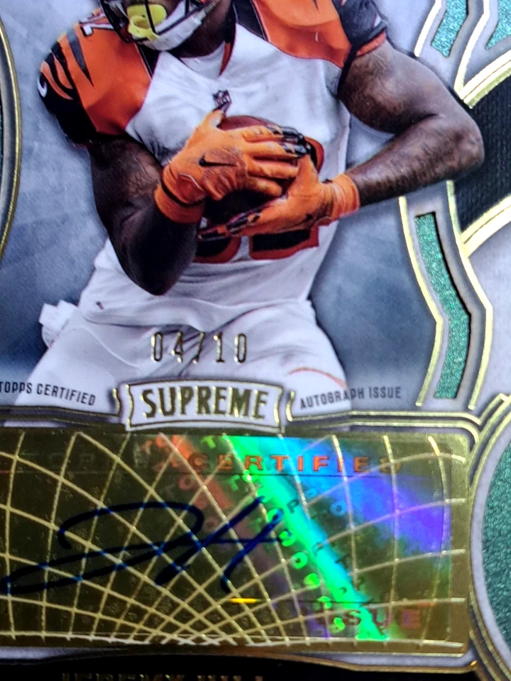 Jeremy Hill /10 (AUTO) 🔥2015 Topps Supreme Autographs - Bengals - Image 2 of 3