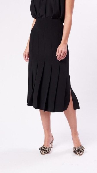 Women Joseph Skirt Black Silk 40