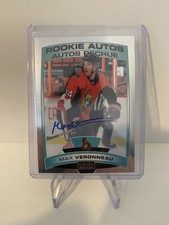 2019-20 O-Pee-Chee Platinum Rookie Autos Max Veronneau R-MV Senators RC Auto