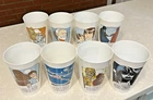 1977, Star Wars, (Coca-Cola) Plastic Cups Complete Set Of 8 Vintage