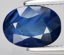 1.11 cts Natural Blue-GREEN Sapphire. Heated. Oval. Loose Gemstone.