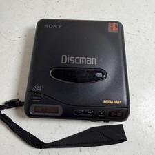 Vintage Sony Discman D-11 Black Mega Bass Personal Portable Compact CD Player