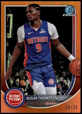 2025-26 Bowman #BCV-76 Ausar Thompson Chrome Orange Refractors #/25
