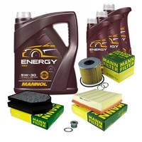 Mann Inspektionspaket 8L Mannol Energy 5W-30 FüR Audi A8 4.2 Quattro 3.7 S8