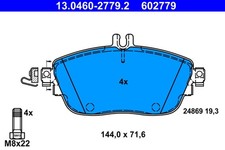 ATE Bremsbelagsatz Scheibenbremse 13.0460-2779.2 f&uuml;r KLASSE MERCEDES GLA W176