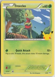 Treecko 003/025 McDonald's 25th Anniversary Holo Promo