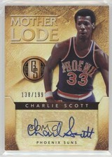 2014-15 Panini Gold Standard Mother Lode 138/199 Charlie Scott #10 Auto HOF 1k5