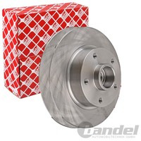 2X febi Bremsscheiben Ø260Mm Hinten Passend FÜR Renault Clio Grand Megane ScÉNic