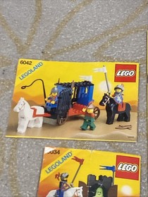 1988 Lego LegoLand Castle Black Monarch's Instruction 6085, 6042 And 6034