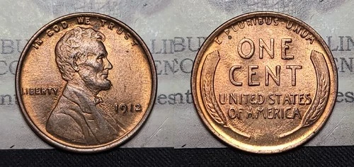 1912 P Lincoln Wheat Cent 1C BU