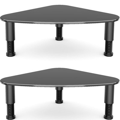 2 Pack Computer Monitor Riser | Triangle Save Space Desktop Corner Stand for ...